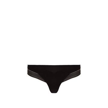 Peau d'Ange lace-trimmed Brazilian thong