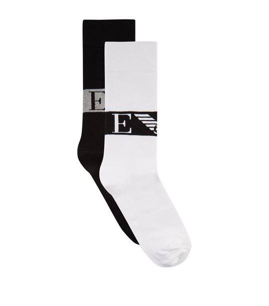 Stretch Cotton Logo Socks (Pack of 2)展示图