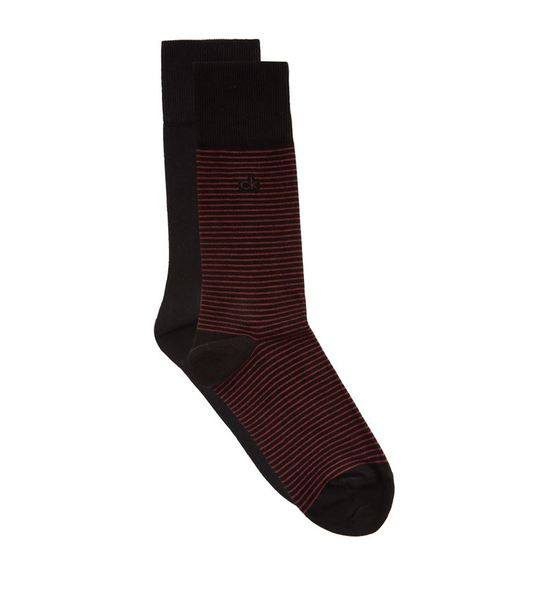 Stripe and Solid Socks (Pack of 2)展示图