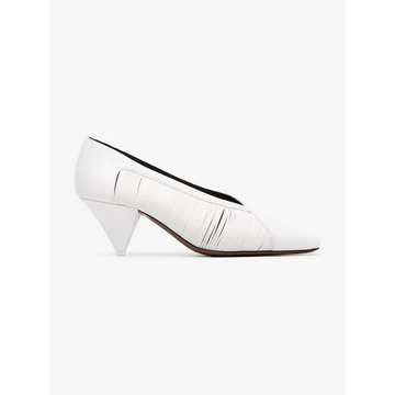 White Setum 60 Leather Pumps