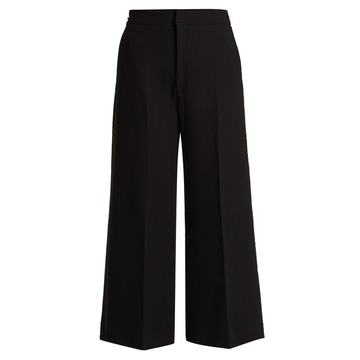 Costello high-rise wool culottes