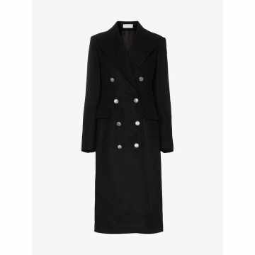 double breasted knee length coat