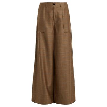 Merkel high-rise wide-leg trousers