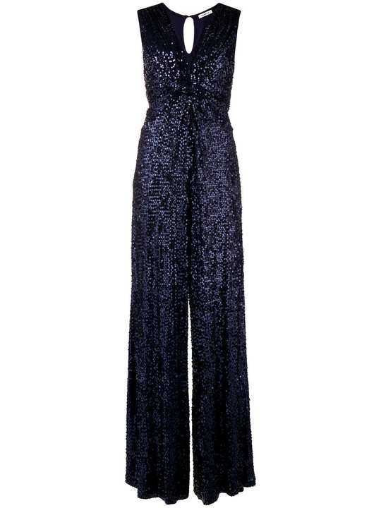 knotted sequin jumpsuit展示图