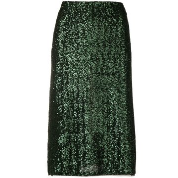 sequin embroidered skirt