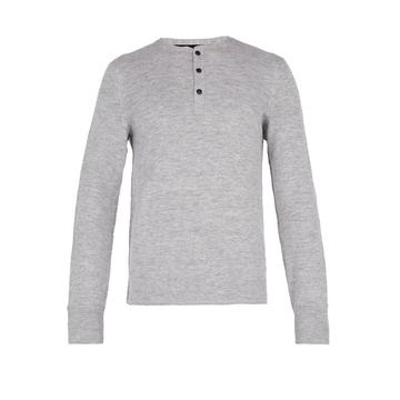 Gregory wool-blend henley sweater