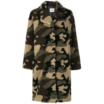 camouflage print coat