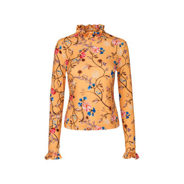 Freesia floral long sleeve top