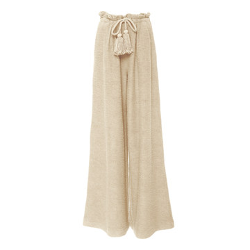 Ayana Tasseled Cotton-Gauze Wide Leg Pant