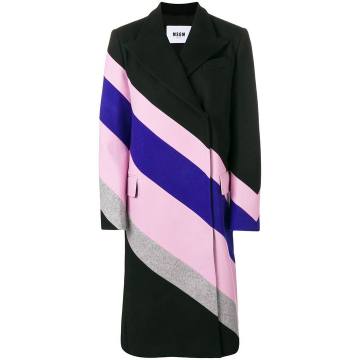 Wool Stripe Overcoat