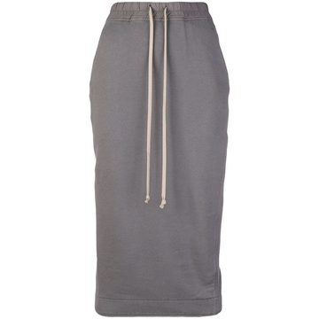 drawstring straight skirt