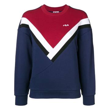 logo colour block sweatshirt