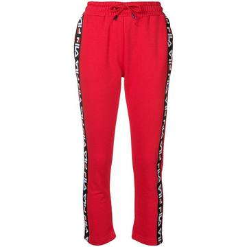 logo stripe track trousers