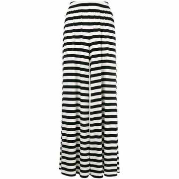 flared striped trousers