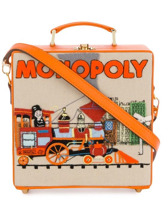 'Monopoly Train' clutch bag展示图