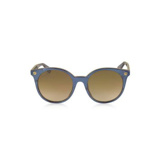 Gucci Gg0091s Acetate Round Women's Sunglasses展示图