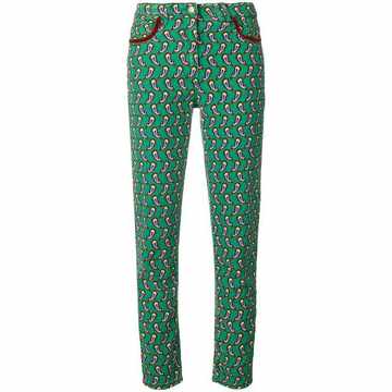 paisley print trousers