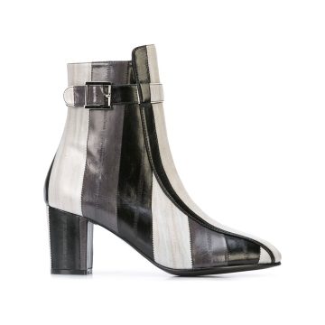 Sabrina striped ankle boots