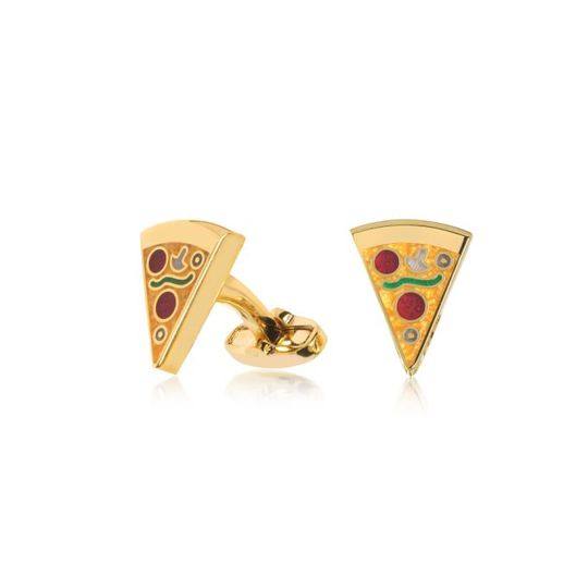 Paul Smith Pizza Slice Golden Cufflinks展示图