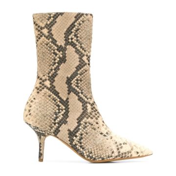 snake pattern boots