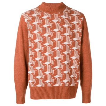 turtleneck graphic jumper