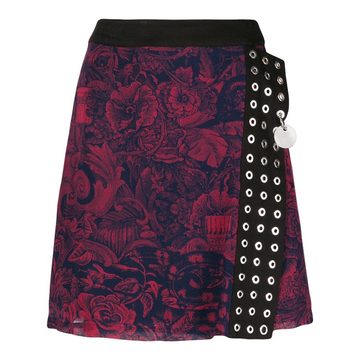 wrap front mini skirt