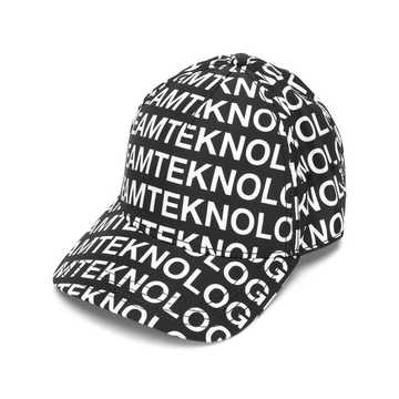 script printed cap