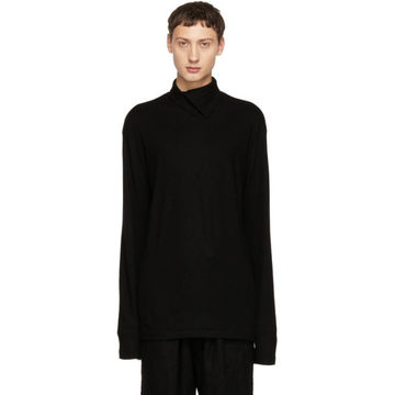 Black Double Turtleneck