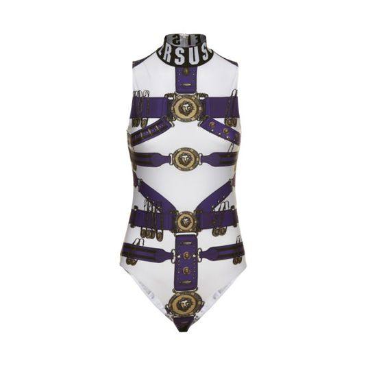 Versus Versace Heritage Belt Print Bodysuit展示图