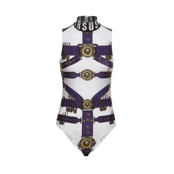 Versus Versace Heritage Belt Print Bodysuit