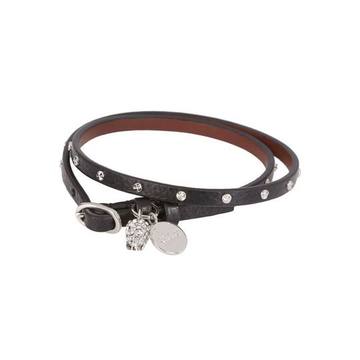 Alexander Mcqueen Triple Wrap Studded Skull Bracelet