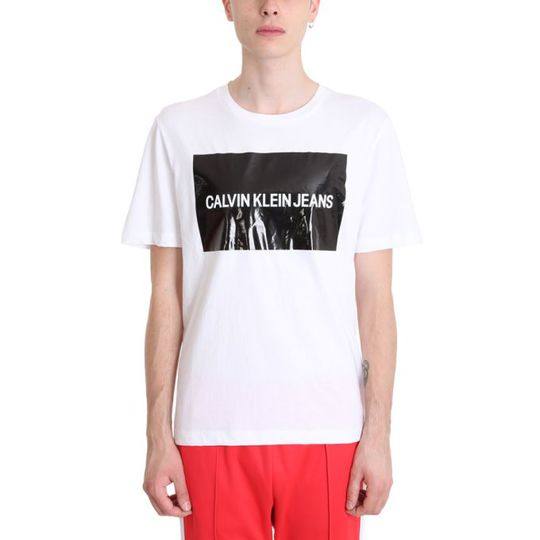 Calvin Klein White Cotton T-shirt展示图
