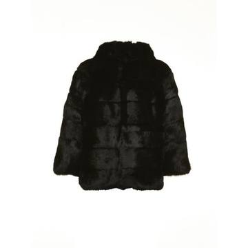 Blugirl High Neck Fur Coat