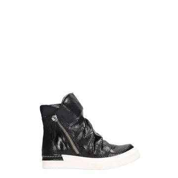 Cinzia Araia Black Crack Sneakers