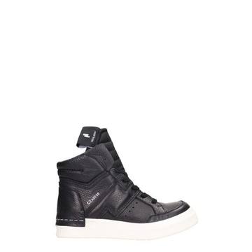 Cinzia Araia Black Leather Sneakers