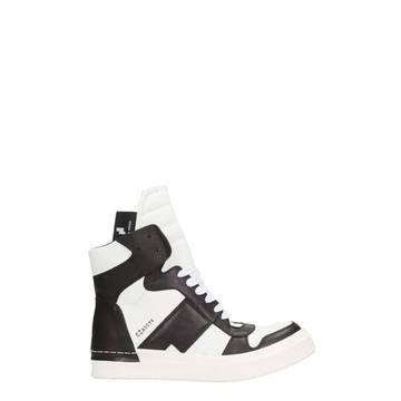 Cinzia Araia White Black Leather Sneakers