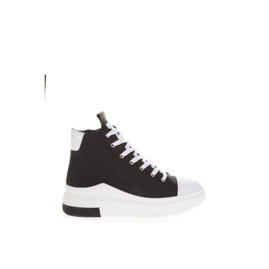 Cinzia Araia Black And White High Top Sneakers展示图