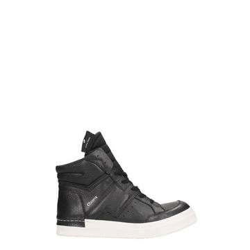 Cinzia Araia Black Leather Sneakers