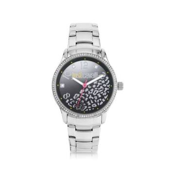 Just Cavalli Huge Jc 3h Black Dial Silver Stainless Steel Women's Watch