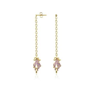 Just Cavalli Dragon Enamel Head Drop Earrings