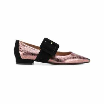 buckle ballerina shoes