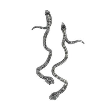 Federica Tosi Long Snake Earrings