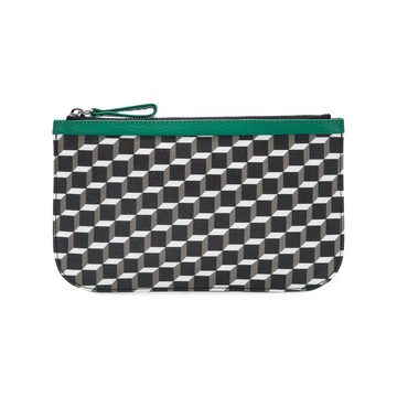 geometric printed pouch