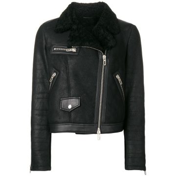 off-centre zipped jacket