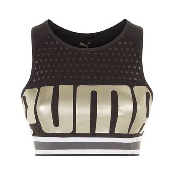 Perforated Logo Sports Bra