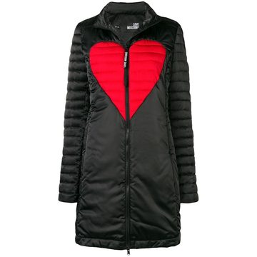 heart padded coat