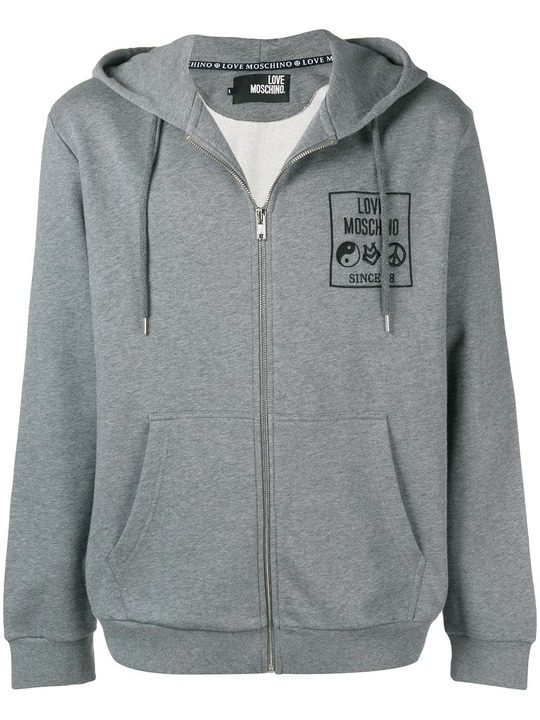 logo printed hoodie展示图