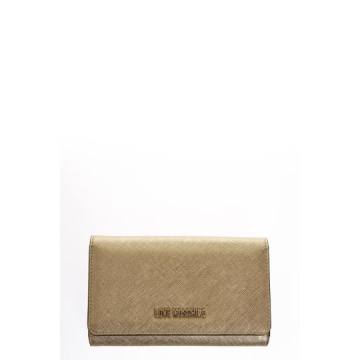 Love Moschino Gold Faux Leather Wallet
