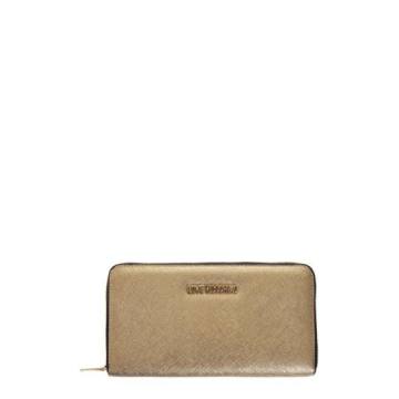 Love Moschino Gold Color Faux Leather Love Moschino Wallet