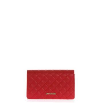Love Moschino Red Quilted Faux Leather Bag